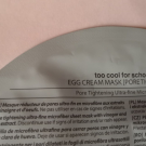 Swatch de flfl90 : Egg Cream Mask, Too Cool for School