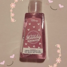Swatch de flfl90 : Gel mains nettoyant, Merci Handy