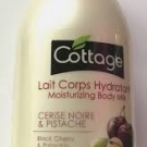 Swatch de sarah_olvr : Lait pour le Corps Cerise Noire Pistache, Cottage