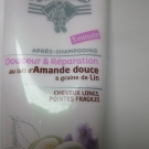 Swatch de joyblot : Après Shampoing / Douceur et réparation au lait d'amande douce & graine de lin, Le Petit Marseillais