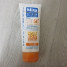 Swatch de joyblot : Mixa Solaire Peau Sensible Visage et Corps Crème Indice SPF 50, Mixa