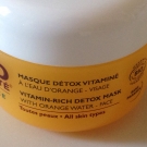 Swatch de Eatmacaroons : Masque Détox Vitaminé à l'eau d'orange, Bio Beauté by Nuxe