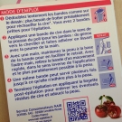 Swatch de Eatmacaroons : Bandes de cire froide - cerise adoucissante, Nair