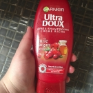 Swatch de Douceurapaillettes : Après-shampoing crème riche, Garnier