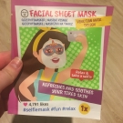 Swatch de Douceurapaillettes : Facial sheet mask, Action