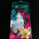 Swatch de Douceurapaillettes : Massue visage au monoï, L'action Paris