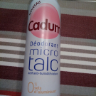 Swatch de Ario222 : Deodorant micro talc Douceur de lait, Cadum