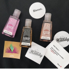 Swatch de Magali_rdgs : Gel mains nettoyant, Merci Handy