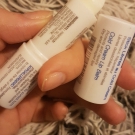 Swatch de Mylimali : Stick lèvres au cold cream, Eau Thermale Saint-Gervais Mont Blanc