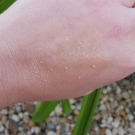 Swatch de Mamenfolie : Masque Exfoliant à base d'eau Effet Peeling, V10 Plus