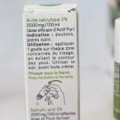 Swatch de Ambre33 : Actif Pur d'Acide Salicylique 2%, Etat Pur