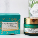 Swatch de Ambre33 : Crème de nuit magnifica - Soin infusion botanique, Sanoflore