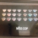 Swatch de Quiriane : Palette de maquillage 48, Miss Cop