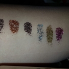 Swatch de meghanne13 : Solar glow eyeshadow palette, Glamierre