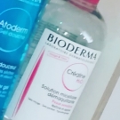 Swatch de voicimesptitssecrets : Créaline H2O Solution Micellaire Démaquillante, Bioderma