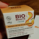 Swatch de camanoa : Masque Détox Vitaminé à l'eau d'orange, Bio Beauté by Nuxe