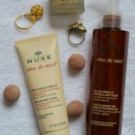 Swatch de Malsih : Gel Nettoyant et Démaquillant Visage Rêve de Miel, Nuxe