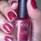 Swatch de Malsih : Nail lacquer - Vernis action fortifiante et durcissante, Kiko