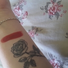 Swatch de Blogueuseaufeminin : Rouge à Lèvres Mat Couvrant, Boho Green