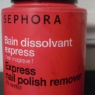 Swatch de Celen : Bain Dissolvant Express, Sephora