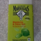 Swatch de chatte : Gel douche mandarine & citron vert, Le Petit Marseillais