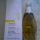 Swatch de chatte : Huile sèche pour le corps, Annemarie Börlind