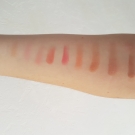 Swatch de Madame juju : Palette peach, Sacha Cosmetics