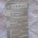 Swatch de sophie69400 : Le Nettoyant Pureté - Gel nettoyant visage, Absolution