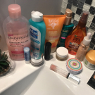 Swatch de sophie69400 : Gelée Nettoyante Gommante Soin Bonne Mine Éclat d'Abricot, Le Petit Marseillais