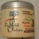 Swatch de Hikari : Masque Nourrissant aux Huiles dOlives,Karité et Argan, Le Petit Olivier