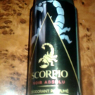 Swatch de Tamilachi : Scorpio - Noir Absolu - Déodorant Parfumé Protection 24h, Scorpio