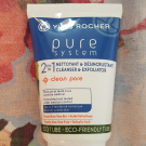 Swatch de PicMa : 2 en 1 Nettoyant et Désincrustant - Peaux à Tendance Acnéique - Pure System, Yves Rocher