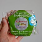 Swatch de Camille_Caterpi : Shampoing solide cheveux gras argile verte naturelle, Ma Provence