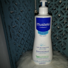 Swatch de testemaman : Lait de toilette, Mustela