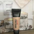 Swatch de Samaantha34 : Fond de teint Infaillible Mat 24h, L'Oréal Paris