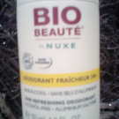 Swatch de anita30 : Déodorant fraîcheur 24 h, Bio Beauté by Nuxe