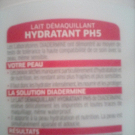 Swatch de anita30 : Lait démaquillant hydratant pH 5, Diadermine