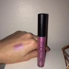 Swatch de Celie.drd : Liquid lipstick matt effet mettalique waterproof, Focallure