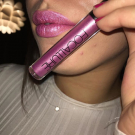 Swatch de Celie.drd : Liquid lipstick matt effet mettalique waterproof, Focallure