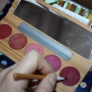 Swatch de peggy vanderhispallie : Palette kiss kiss bang bang, Zao Make Up