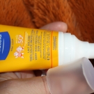 Swatch de peggy vanderhispallie : Lait solaire très haute protection 300ml - SPF50, Mustela
