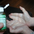 Swatch de peggy vanderhispallie : Savon pur végétal, Dr Bronner's