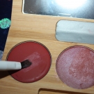 Swatch de peggy vanderhispallie : Palette kiss kiss bang bang, Zao Make Up