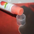 Swatch de peggy vanderhispallie : Baume à lèvre bio pêche, Aroma-Zone