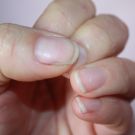 Swatch de peggy vanderhispallie : Soin réparateur Vitry Nail care, Vitry