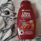 Swatch de Mariamakeup : Ultra Doux Shampoing Huile d'Argan, Garnier