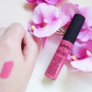 Swatch de Aunatur-elle : Soft matte lip cream, NYX