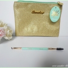 Swatch de Aunatur-elle : Gold mint kit, Elsa makeup