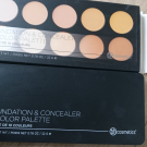 Swatch de Liladu54 : Palette anti cernes et fond de teint, BH Cosmetics