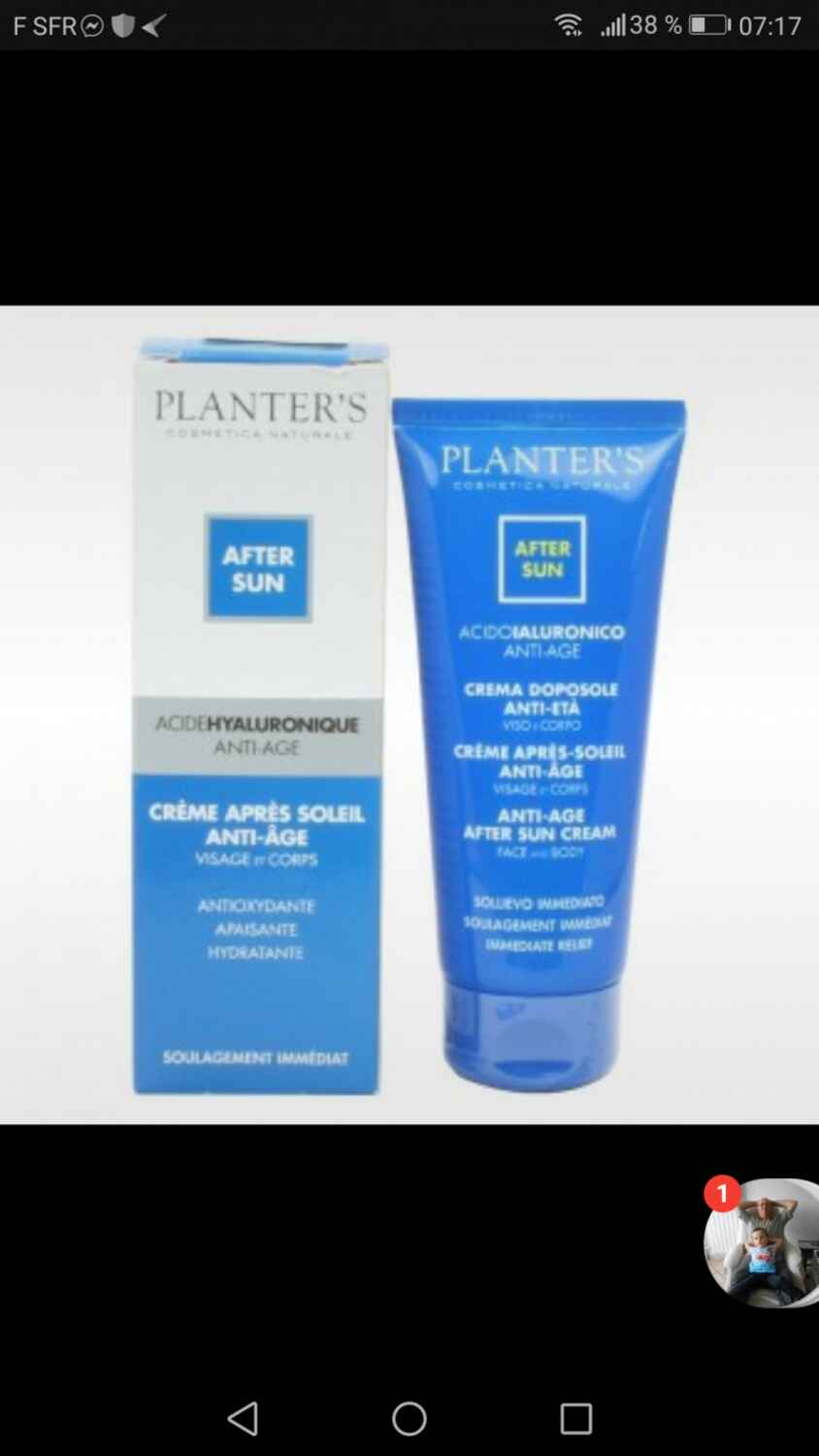 Crème apres soleil anti-age, Planter's - Infos et avis